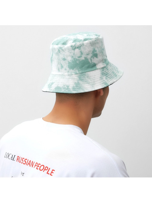Панама женская MINAKU Tie-dye, белая, зелёная, размер 56-58