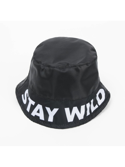 Панама Stay wild, чёрная