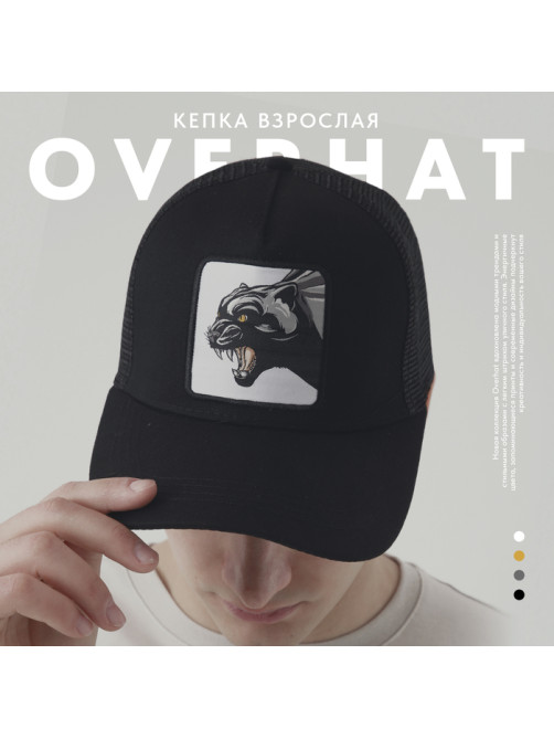 Кепка «Пантера», цвет чёрный, р-р 56
