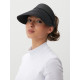 Козырёк женский плетёный MINAKU на липучке, чёрный, размер 56-58