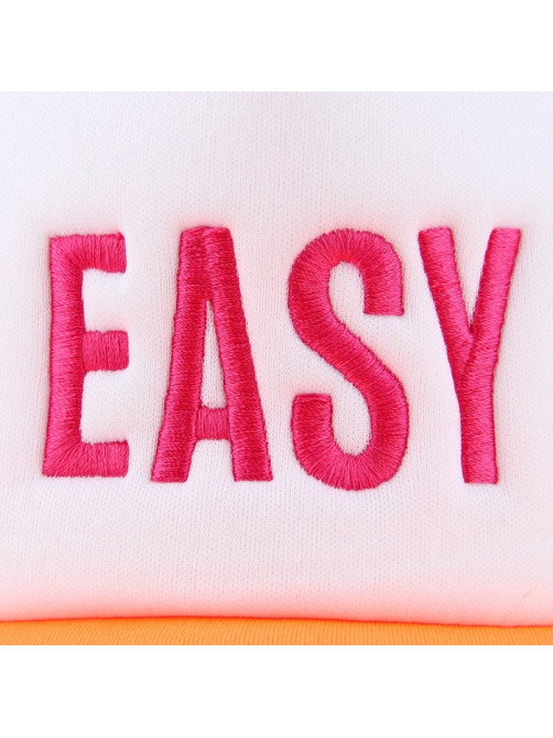 Кепка женская с сеткой EASY, оранжевая, р-р 56