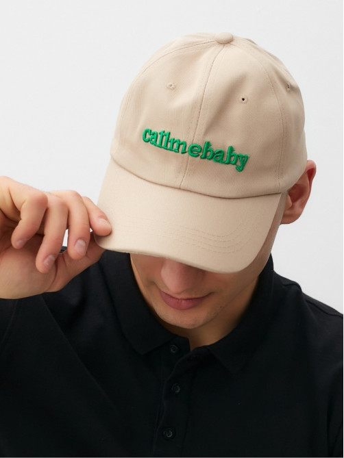 Кепка MINAKU Callmebaby, бежевая, размер 56-58