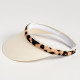 Козырёк женский MINAKU Leopard, молочный, размер 56-58