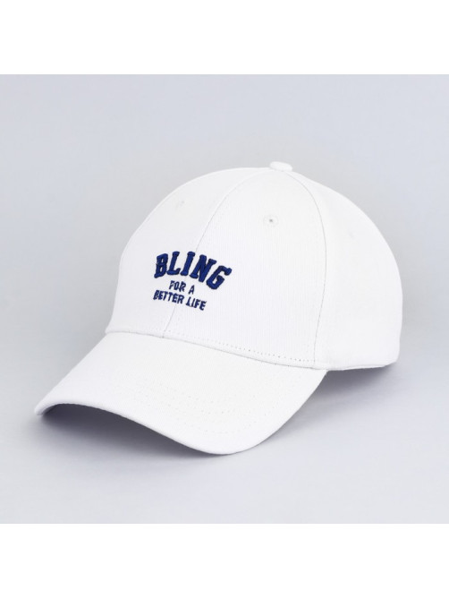 Кепка женская BLING, белая, р-р 56