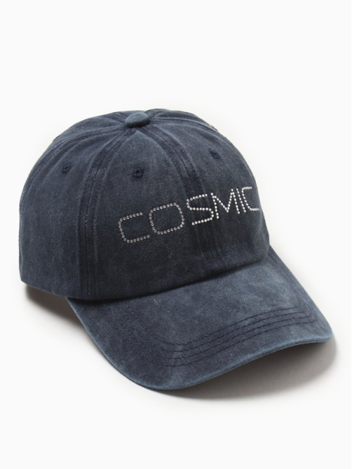 Кепка женская со стразами MIST Cosmic, синяя, размер 56-58