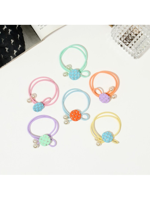 Резинка для волос QF «Грейс», шар люкс, 5 см, МИКС