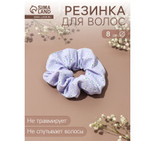 Резинка для волос QF «Орбита», элит цветочки, 8 см, МИКС