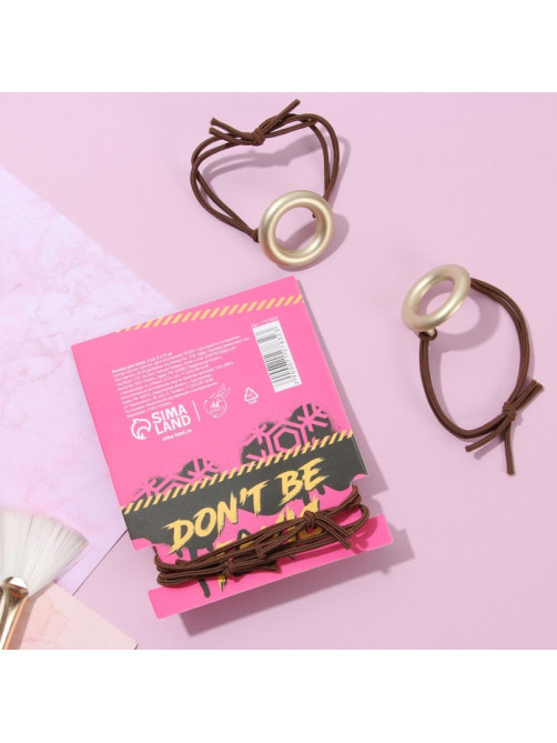 Резинки для волос «Don't be toxic», 2 шт.