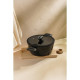 Кастрюля SL Home, 4 л, d=24 см, h=10.5 см, с крышкой, антипригарное покрытие, индукция, алюминий, чёрная