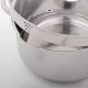 Кастрюля Magistro Klimena, 4.6 л, слив для воды, капсульное дно, индукция, нержавеющая сталь, AISI - 201, хромированная