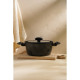 Кастрюля SL Home, 4 л, d=24 см, h=10.5 см, с крышкой, антипригарное покрытие, индукция, алюминий, чёрная