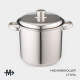 Кастрюля Magistro Grande, 5.5 л, d=21.5 см, с крышкой, капсульное дно, индукция, нержавеющая сталь, хромированная