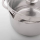 Кастрюля Magistro Klimena, 4.6 л, слив для воды, капсульное дно, индукция, нержавеющая сталь, AISI - 201, хромированная