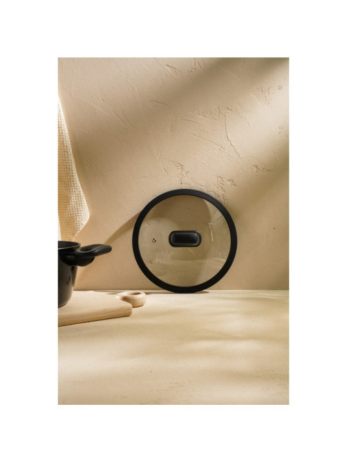 Крышка SL Home, d=22 см, с силиконовым ободком, стекло