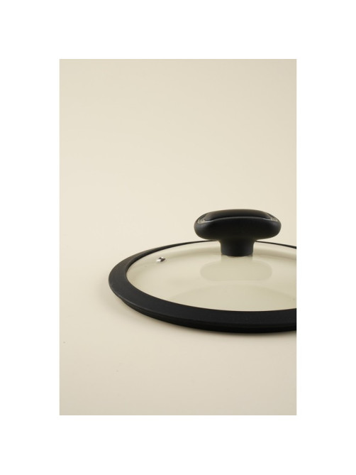 Крышка SL Home, d=22 см, с силиконовым ободком, стекло
