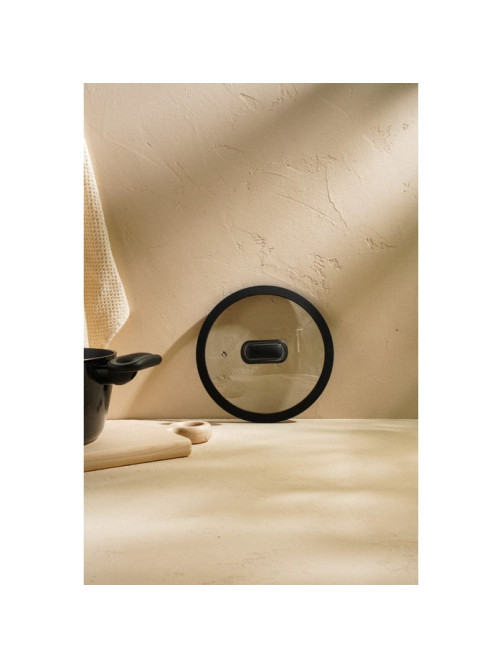 Крышка SL Home, d=20 см, с силиконовым ободком, стекло