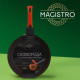Сковорода Magistro Terra, d=28 см, h=4.8 см, съёмная ручка софт тач, антипригарное покрытие, индукция, оранжевая
