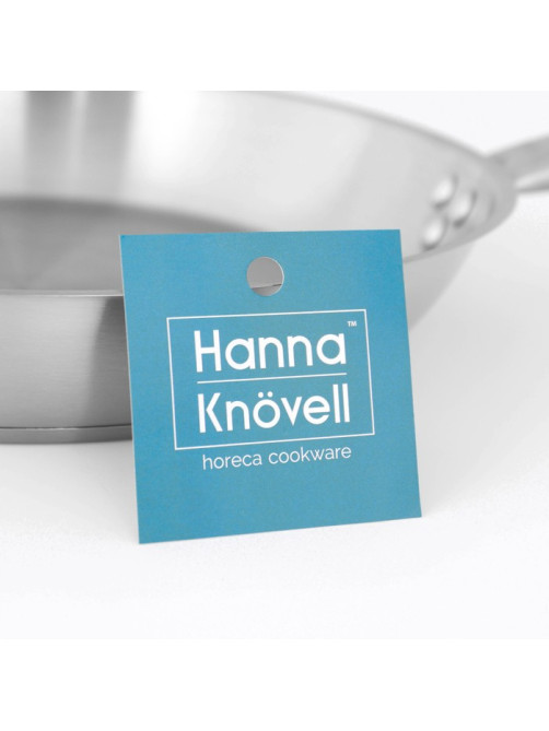 Сковорода Hanna Knövell, d=30 см, h=5.5 см, толщина стенки 0.6 мм, длина ручки 24.5 см, индукция, нержавеющая сталь