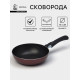 Сковорода Доляна Promo, d=16 см, пластиковая ручка, антипригарное покрытие, алюминий, бордовая