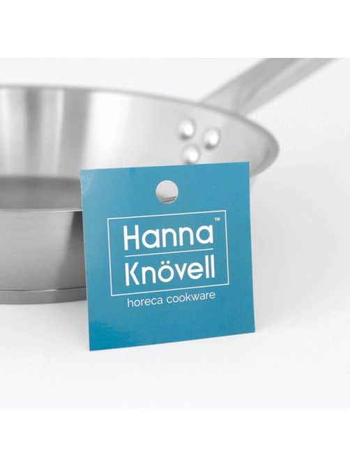 Сковорода Hanna Knövell, d=24 см, h=5 см, толщина стенки 0.6 мм, длина ручки 21.5 см, индукция, нержавеющая сталь