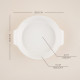 Форма для выпечки SL Home «Санторини», 2.2 л, 28.8×25.6×6 см, жаропрочная керамика, белая