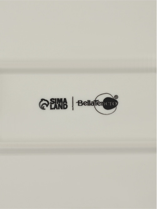 Форма для запекания BellaTenero, 1.6 л, 31×19×7.5 см, с бамбуковой крышкой, керамика, белая