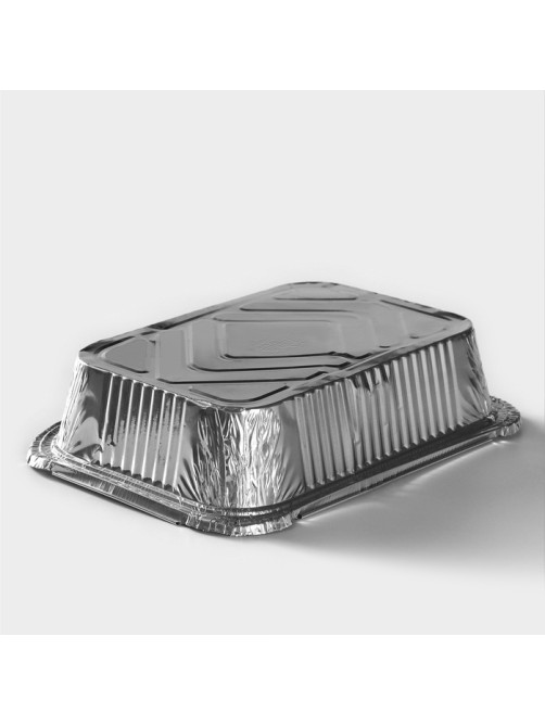 Формы для выпечки и запекания Доляна, набор 2 шт., 2 л, 25.7×19×6.5 см, фольга, серебристые