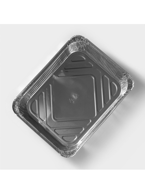 Формы для выпечки и запекания Доляна, набор 2 шт., 3.18 л, 32×26×6.5 см, фольга, серебристые