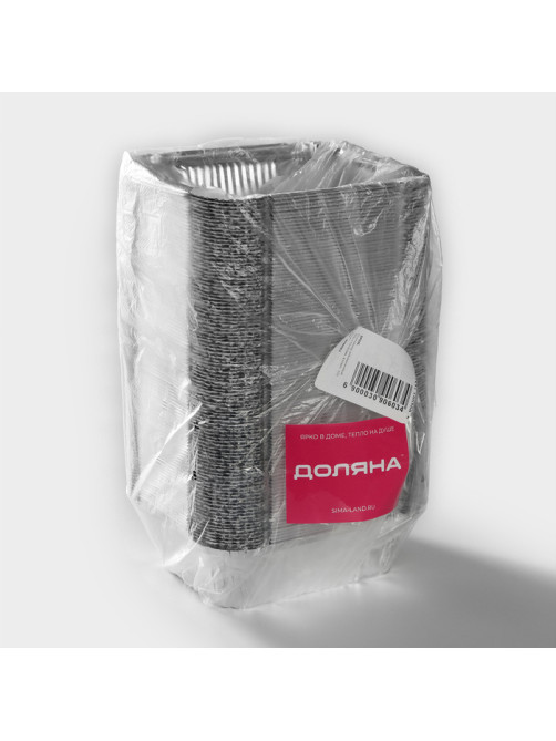 Форма из фольги для выпечки и запекания Доляна, 430 мл, 14×11.5×4.5 см