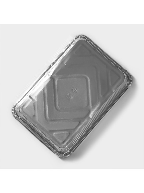Форма для выпечки и запекания Доляна, 2.235 л, 31×21×5.5 см, 2 шт., фольга, серебристая