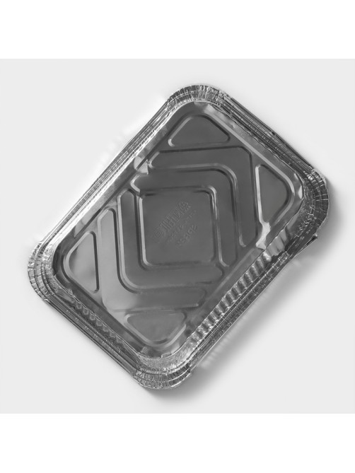 Формы для выпечки и запекания Доляна, набор 2 шт., 2 л, 25.7×19×6.5 см, фольга, серебристые