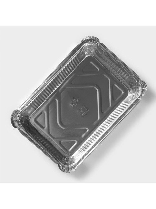 Формы для выпечки и запекания Доляна, набор 3 шт., 780 мл, 21×14.7×5 см, фольга, серебристые