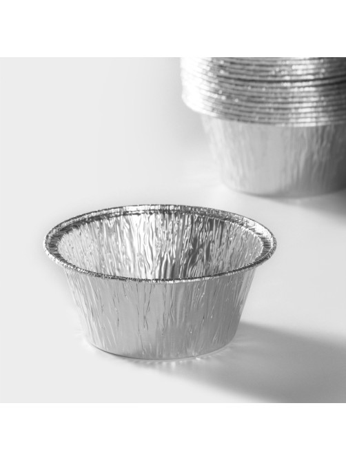 Форма из фольги для выпечки и запекания Доляна, 135 мл, 8.5×8.5×4 см