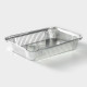 Формы для выпечки и запекания Доляна, набор 2 шт., 1.1 л, 22.5×17.5×3.5 см, фольга, серебристые
