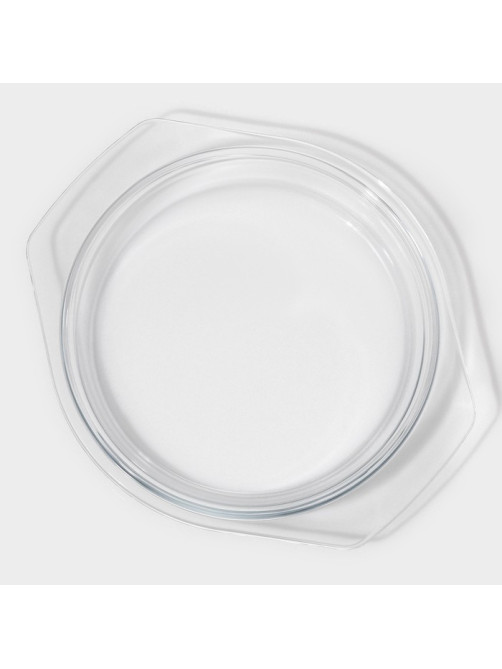 Кастрюля для запекания Доляна «Фуэго», 3 л, 30.8×26.7×12 см, жаропрочное стекло, прозрачная