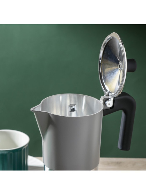 Кофеварка гейзерная Magistro Moka, на 6 чашек, 300 мл, алюминий, серая