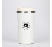 Термокружка Мастер К Original Coffee, 500 мл, сохраняет тепло 10 ч, нержавеющая сталь, белая