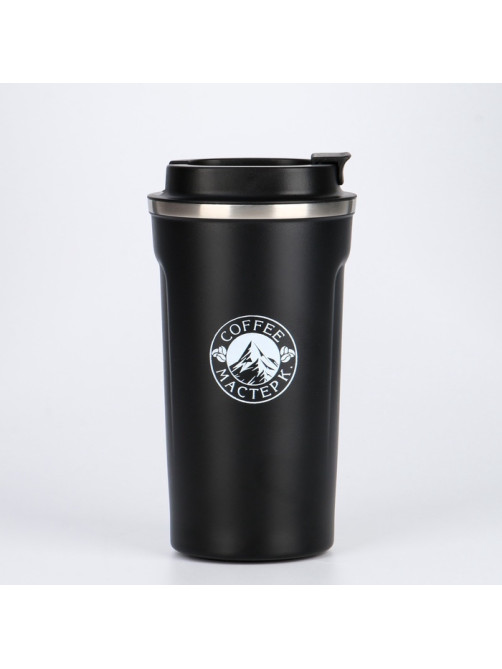 Термокружка Мастер К Original Coffee, 500 мл, сохраняет тепло 10 ч, нержавеющая сталь, чёрная