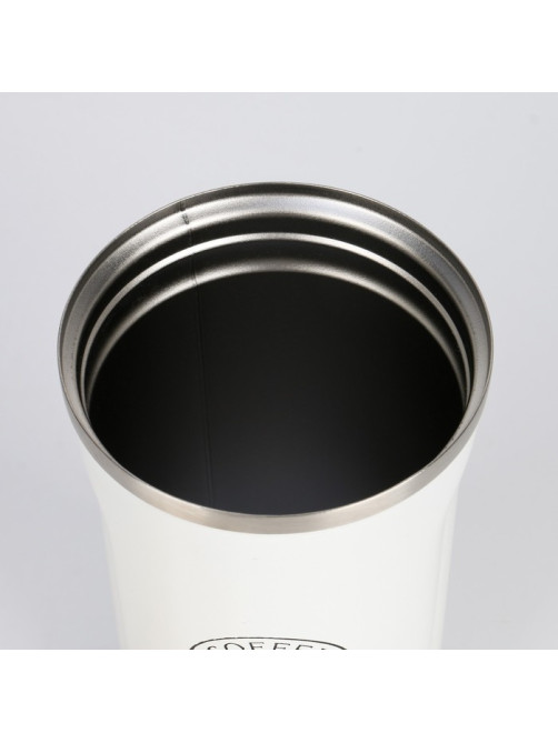 Термокружка Мастер К Original Coffee, 500 мл, сохраняет тепло 10 ч, нержавеющая сталь, белая
