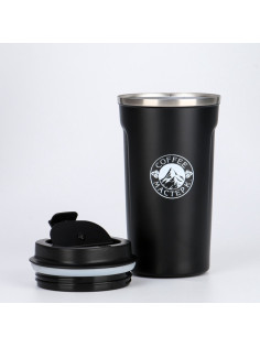 Термокружка Мастер К Original Coffee, 500 мл, сохраняет тепло 10 ч, нержавеющая сталь, чёрная