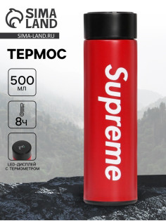 Термос Supreme, 500 мл, с ситечком, с датчиком температуры