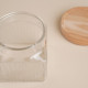 Банка для сыпучих продуктов SL Home «Афины», 1 л, 11×11.5 см, с деревянной крышкой. стекло, прозрачная