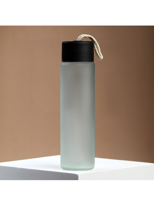 Бутылка для воды WATER, стекло, 350 мл, МИКС