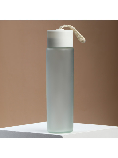 Бутылка для воды WATER, стекло, 350 мл, МИКС