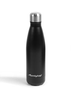 Термобутылка ONLYTOP, 500 мл, чёрная
