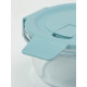 Контейнер для хранения продуктов Доляна Cook and Freeze, 370 мл, 13.5×6 см, с крышкой, жаропрочное стекло, МИКС