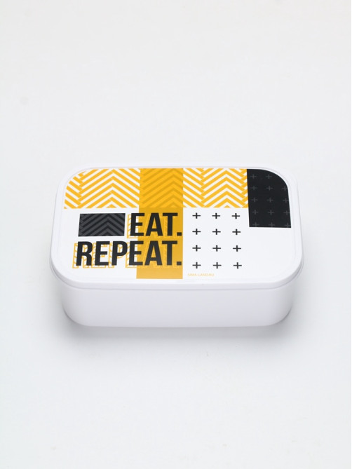 Ланч - бокс прямоугольный «EAT.REPEAT», 1200 мл