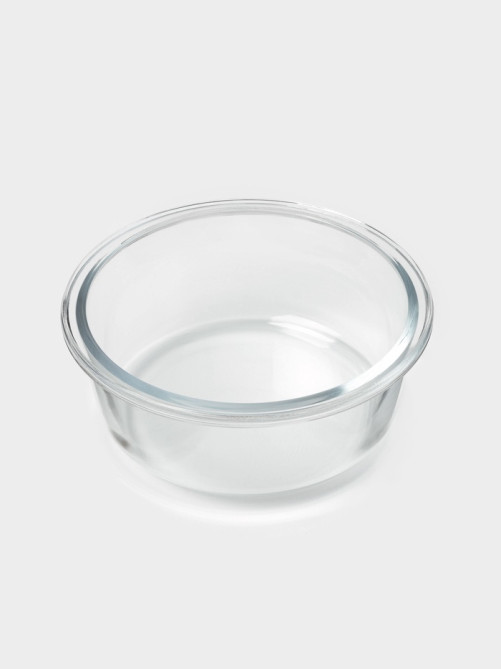 Контейнер для хранения продуктов Доляна Cook and Freeze, 370 мл, 13.5×6 см, с крышкой, жаропрочное стекло, МИКС