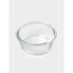 Контейнер для хранения продуктов Доляна Cook and Freeze, 370 мл, 13.5×6 см, с крышкой, жаропрочное стекло, МИКС