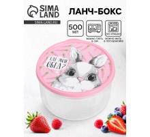 Ланч - бокс круглый «Где мой обед?», 500 мл